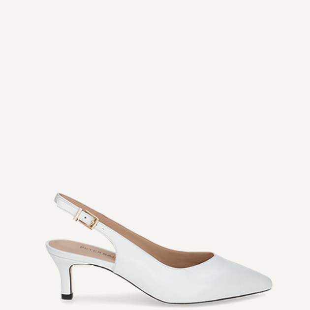 Peter Kaiser 79642 102 Peeptoes & Slingpumps in weiß