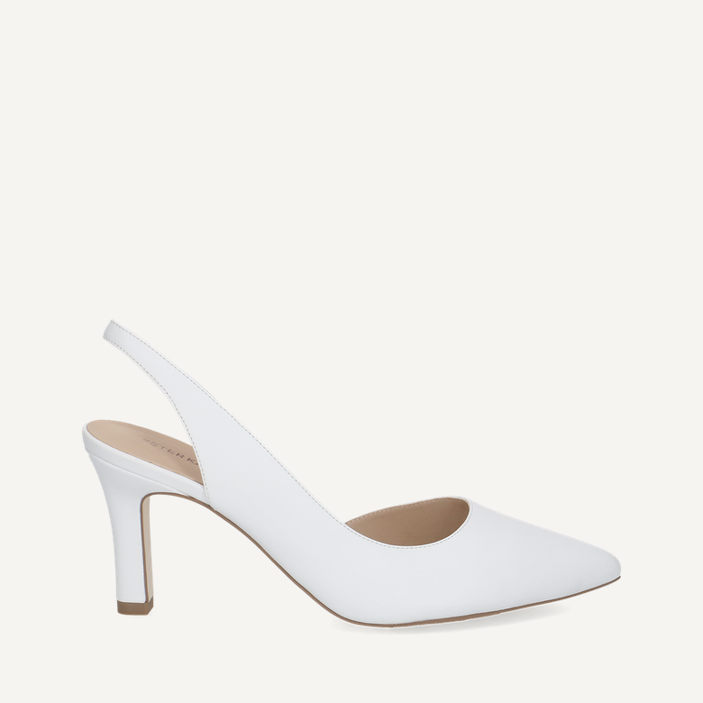 Peter Kaiser 79642 102 Peeptoes & Slingpumps in weiß