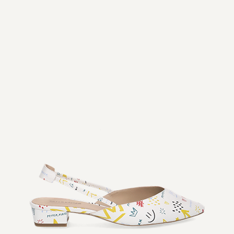 Peter Kaiser 79443 151 Peeptoes & Slingpumps in weiß