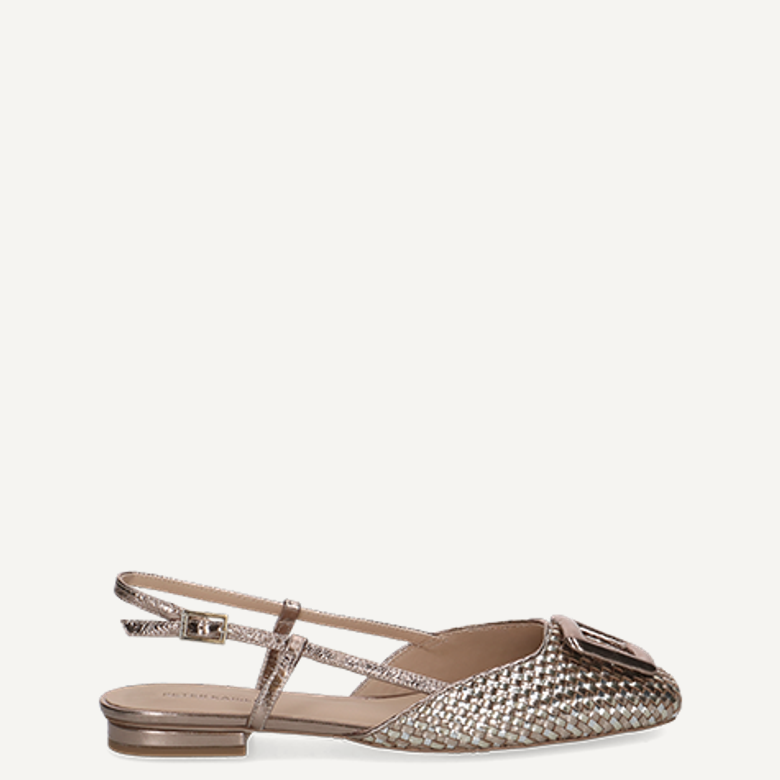 Peter Kaiser 79481 780 Peeptoes & Slingpumps in gold