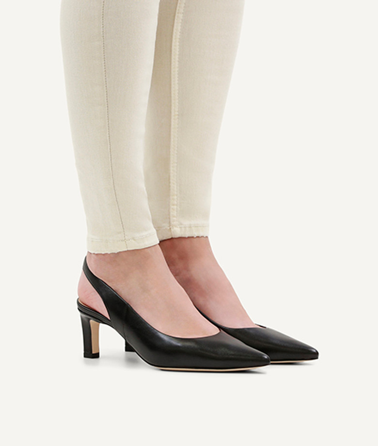 Peter Kaiser 79608 022 Peeptoes & Slingpumps in schwarz
