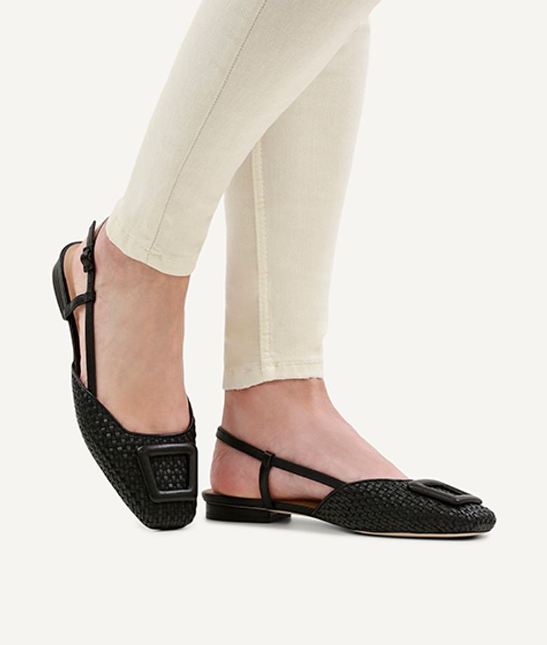 Peter Kaiser 79481 022 Peeptoes & Slingpumps in schwarz