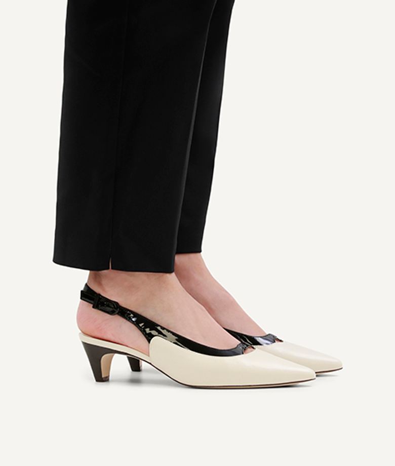 Peter Kaiser 79504 134 Peeptoes & Slingpumps in weiß