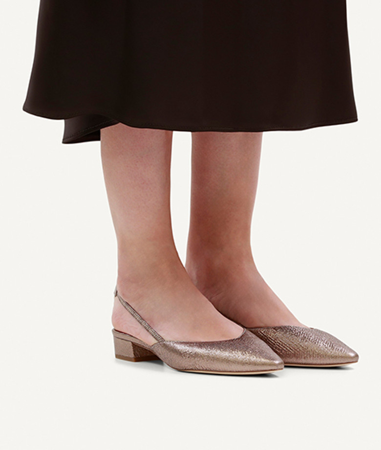 Peter Kaiser 79443 912 Peeptoes & Slingpumps in gold